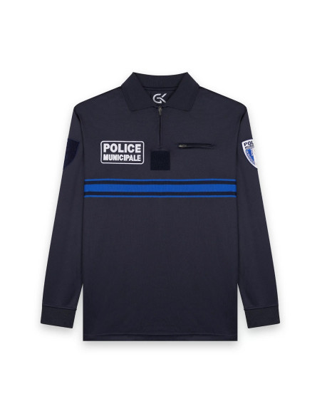 POLO PM ZIPPE RESPIRANT MANCHES LONGUES