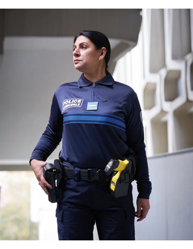 POLO PM ZIPPE RESPIRANT MANCHES LONGUES