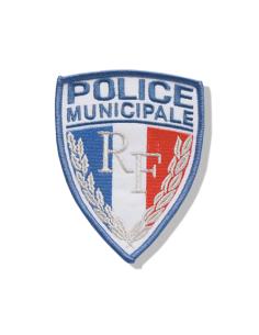 ECUSSON TISSU TRICOLORE POLICE MUNICIPALE
