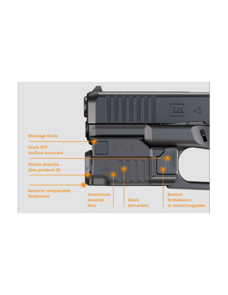 LAMPE TACTIQUE GLOCK GTL II