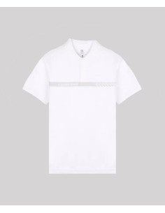 POLO BLANC MANCHES COURTES SECURITE PRIVEE SAFETEK 2