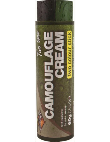 BATON DE CAMOUFLAGE BI-COLOR 60gr Noir-Vert