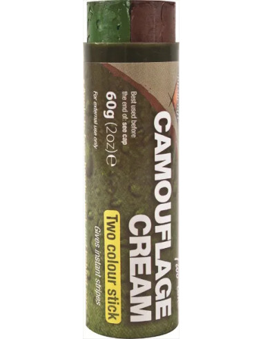 BATON DE CAMOUFLAGE BI-COLOR 60gr Marron-Vert