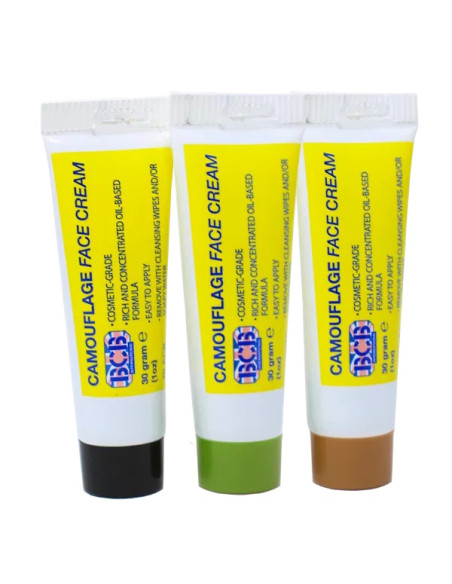 LOT DE 3 TUBES DE CREME DE CAMOUFLAGE