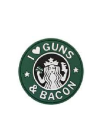 PATCH PVC LOVE GUN AND BACON GREEN