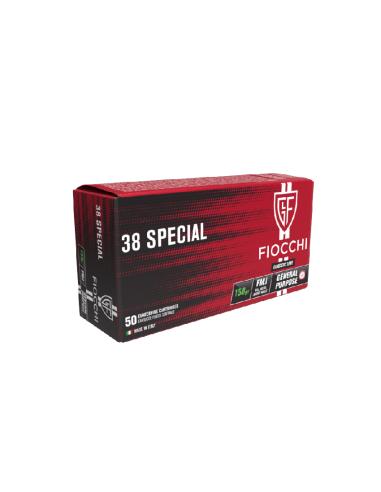CARTOUCHES FIOCCHI .38 SP FMJ 158gr x50