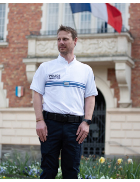 POLO COL MAO PM BLANC