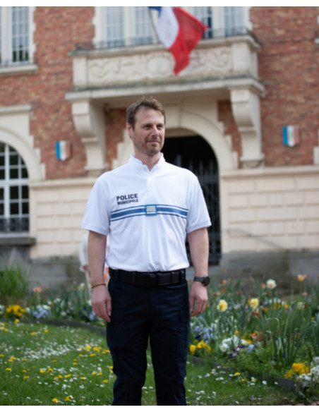 POLO COL MAO PM BLANC