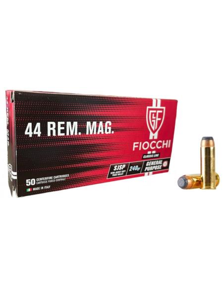 CARTOUCHES FIOCCHI .44 MAG SJSP 240gr x50 CARTOUCHES FIOCCHI .44 MAG SJSP 240gr x50