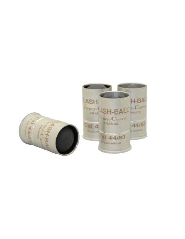 BALLE CAOUTCHOU SOUPLE - DOUILLE ALUMINIUM - BOITE DE 4