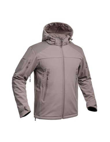 VESTE SOFTSHELL V2 FIGHTER Brun Terre de France