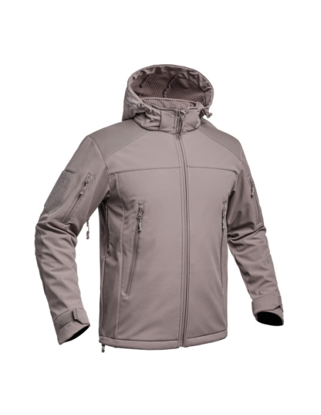 VESTE SOFTSHELL V2 FIGHTER Brun Terre de France