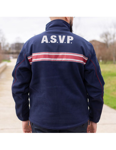 VESTE POLAIRE BI-MATIERE ASVP