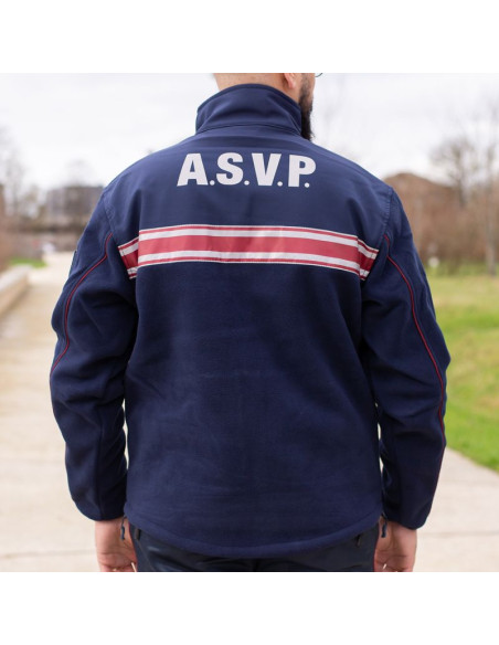 VESTE POLAIRE BI-MATIERE ASVP