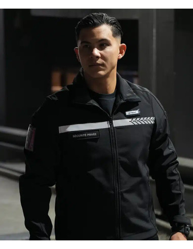 SOFTSHELL SÉCURITÉ PRIVÉE AVEC BANDE SAFETEK