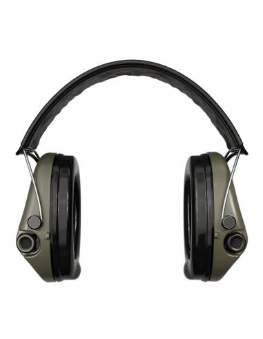 CASQUE ANTI-BRUIT SUPREME PRO VERT OLIVE SERRE TETE CUIR NOIR