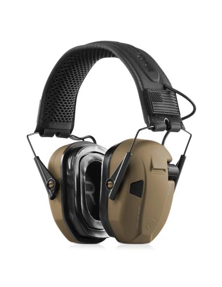 CASQUE APOLLO ANTI-BRUIT ELECTRONIQUE TAN