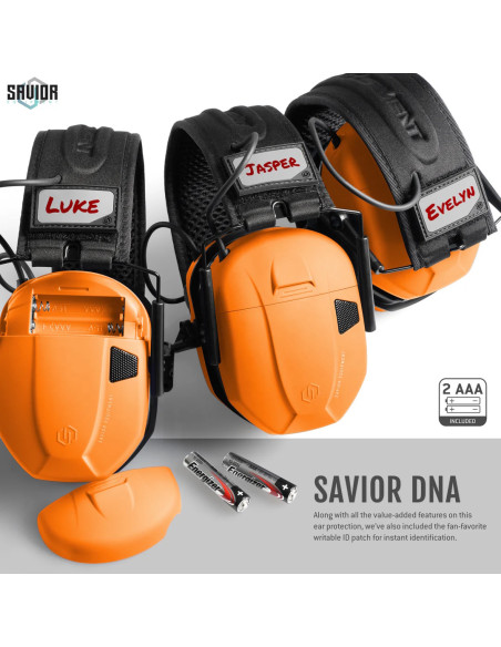 CASQUE APOLLO ANTI-BRUIT ELECTRONIQUE ORANGE