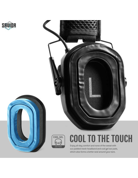 CASQUE APOLLO ANTI-BRUIT ELECTRONIQUE GRIS