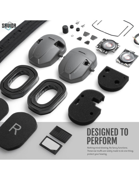 CASQUE APOLLO ANTI-BRUIT ELECTRONIQUE GRIS