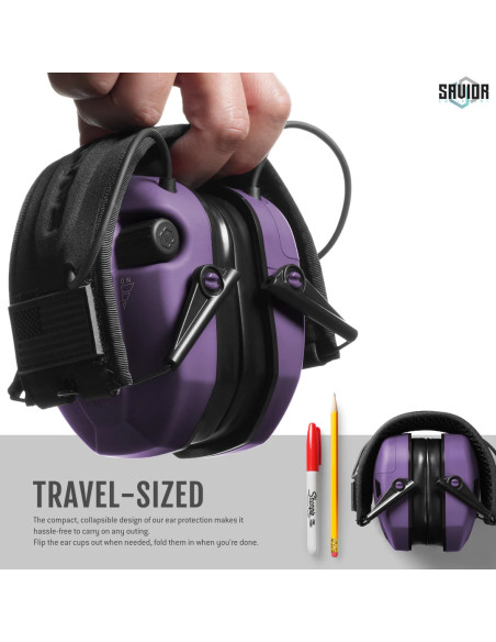 CASQUE APOLLO ANTI-BRUIT ELECTRONIQUE VIOLET