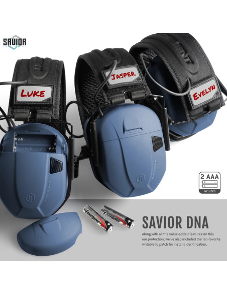 CASQUE APOLLO ANTI-BRUIT ELECTRONIQUE BLEU MARINE