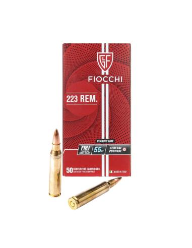 CARTOUCHES FIOCCHI FMJ 223 REM. 55gr x50