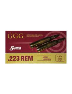 CARTOUCHES GGG .223 69gr HPBT NOSLER x20
