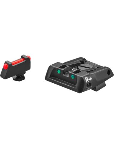 HAUSSE ET GUIDON FIBRE POUR GLOCK 17 à 34