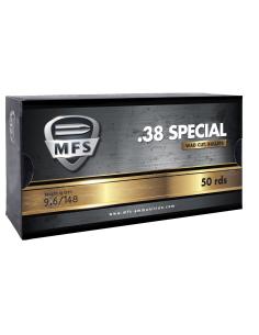 CARTOUCHES MFS .38SP 146gr WAD CUTTER LWX x50