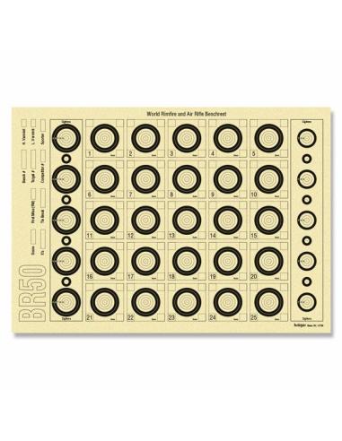 CIBLES BENCHREST BR 50 x5