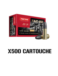 CARTOUCHES NORMA TAC-22 LRN Cal.22lr x500