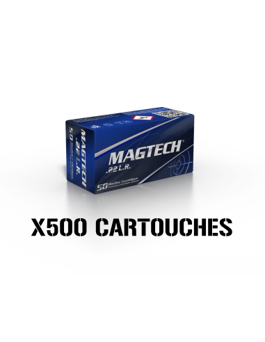 LOT DE 500 CARTOUCHES MAGTECH .22LR SUBSONIQUES...