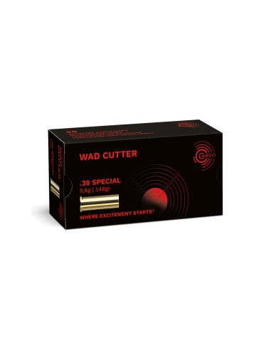 CARTOUCHES GECO .38 WAD CUTTER 146gr x50