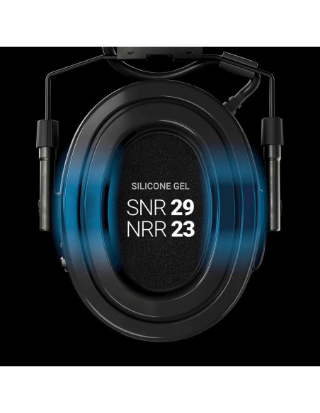 CASQUE ANTI-BRUIT SUPREME X2 SERRE-NUQUE PADS GEL VERT