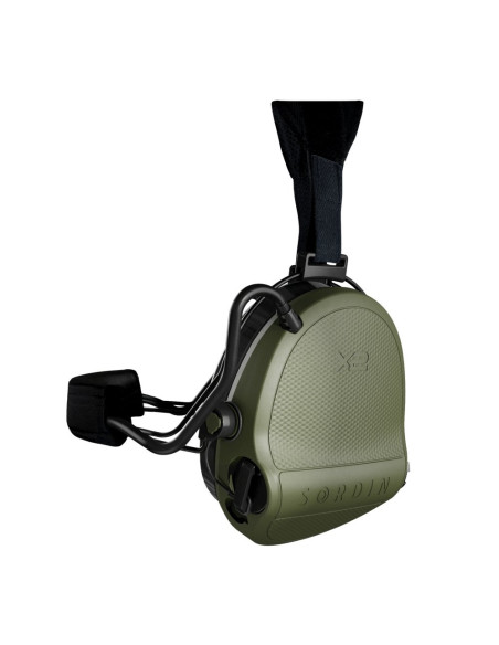 CASQUE ANTI-BRUIT SUPREME X2 SERRE-NUQUE PADS GEL VERT