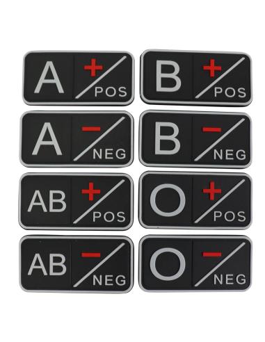 PATCH PVC GROUPE SANGUIN NOIR