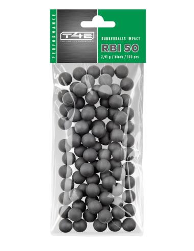 BILLES CAOUTCHOUC NOYAU ACIER CAL 50 X100 - RBI