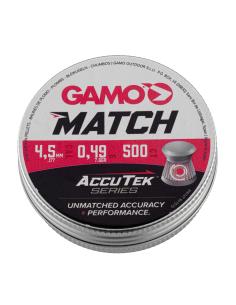 BOITE DE PLOMBS GAMO MATCH ACCUTEK 4.5mm (x500)