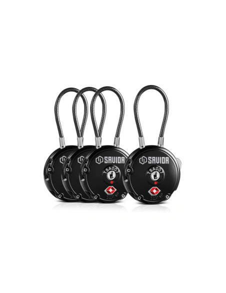 CADENAS A CABLE NOIR (TSA) SAVIOR