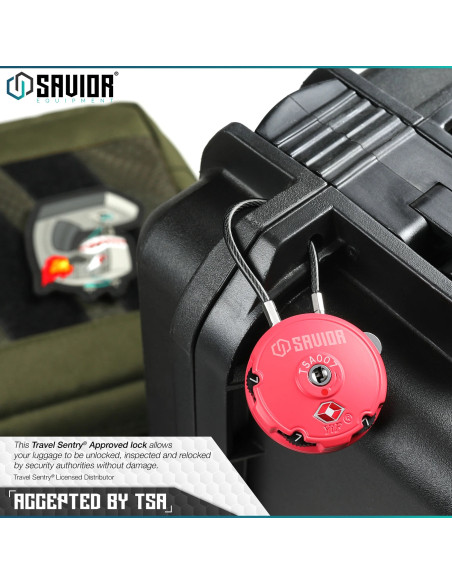 CADENAS A CABLE NOIR (TSA) SAVIOR