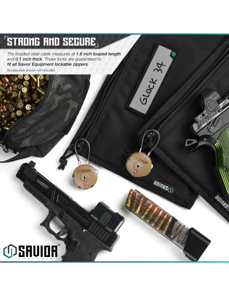 CADENAS A CABLE NOIR (TSA) SAVIOR