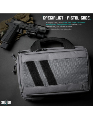 HOUSSE PISTOL CASE GRIS 2 ARMES