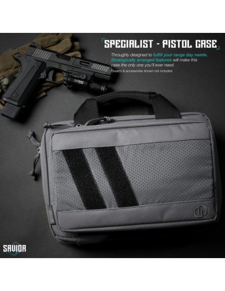 HOUSSE PISTOL CASE GRIS 2 ARMES