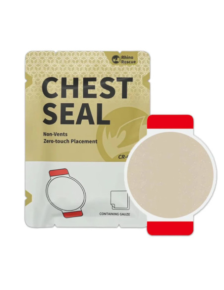 PANSEMENT THORACIQUE CHEST SEAL 3 VOIES + 1 OCCLUSIF