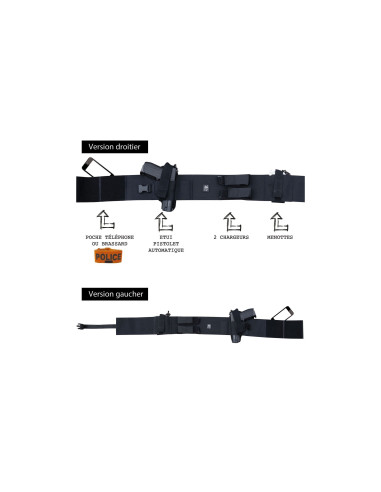 CEINTURE PORT DISCRET GAUCHER