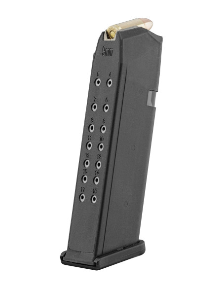 CHARGEUR 9x19mm PFS9 P80 ET GLOCK 17 (17 coups)