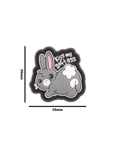 PATCH PVC MINI KISS MY SOFT ASS
