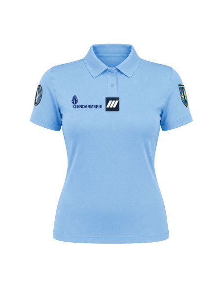 POLO GENDARMERIE RESPIRANT COOLDRY FEMME - BLEU