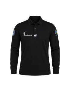POLO GENDARMERIE MANCHE LONGUE COOLDRY NOIR